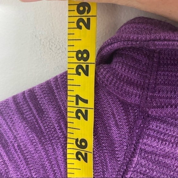 Cabela’s Half Zip Purple Tech Fleece Top Shirt Jacket Sweatshirt Large - Picture 4 of 6